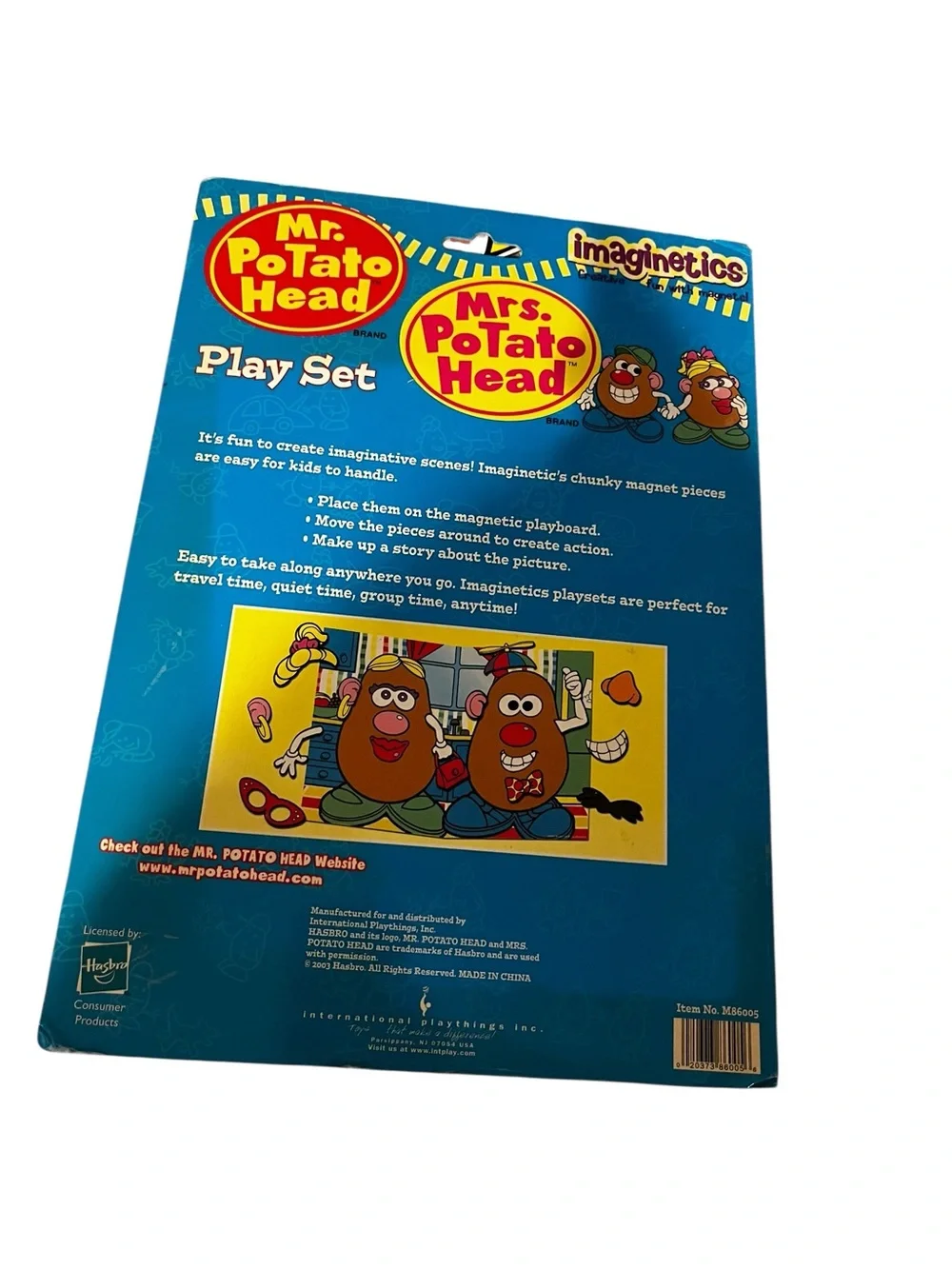 Imaginetics Mr & Mrs Potato Head Play Set Creative Fun With Magnets toy
